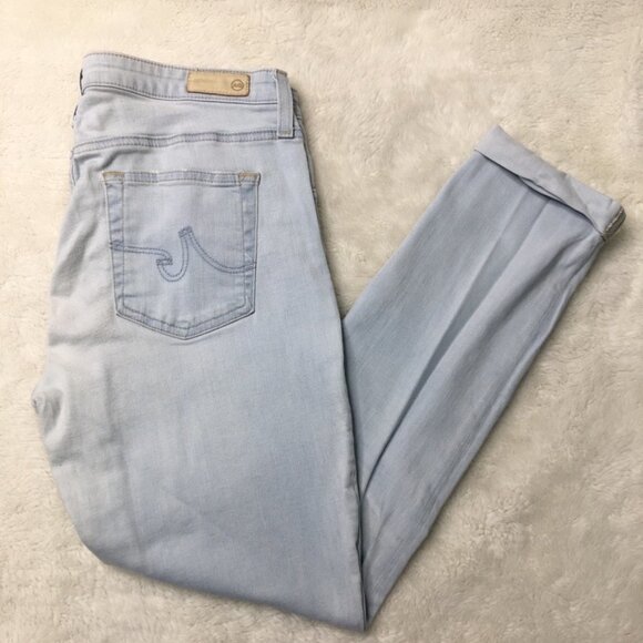 Ag Adriano Goldschmied Denim - AG The Prima Roll Up Light Jeans Size 29 x 26